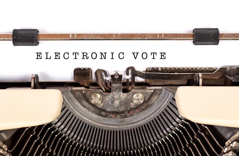 Photo (cc) Flickr user Trending Topics 2019/electronic vote