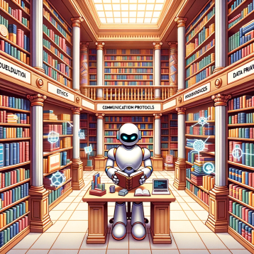 AI research - illustration by Dall-e 3